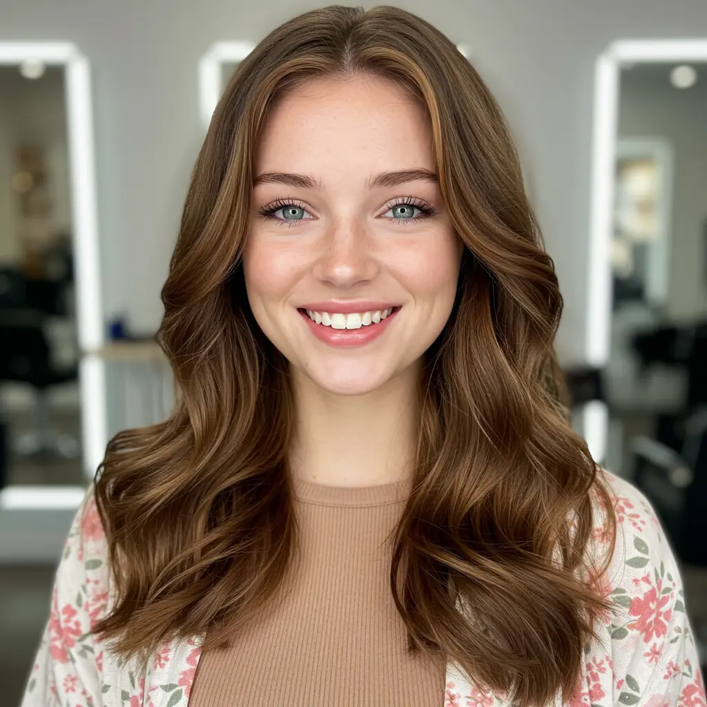 #22 Soft Waves With Curtain Bangs