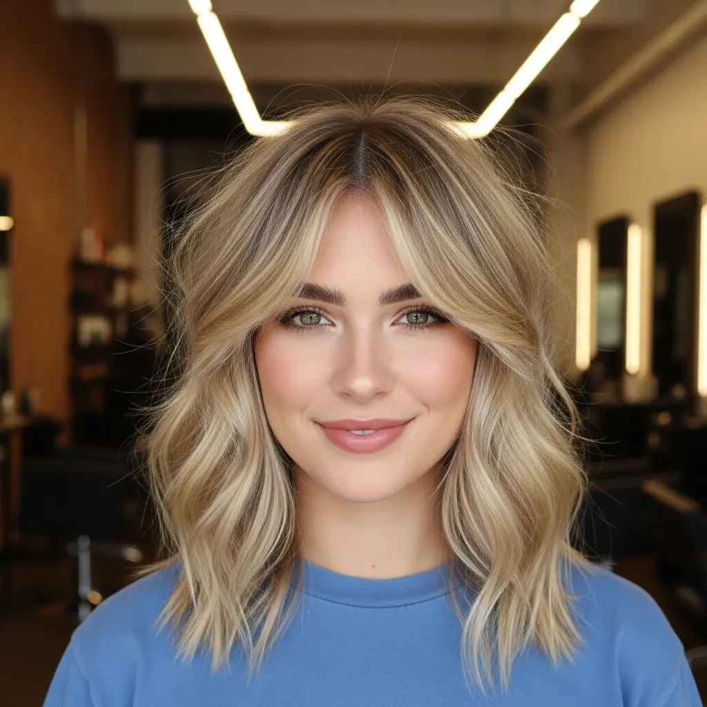 #4 Medium Choppy Wavy Cut