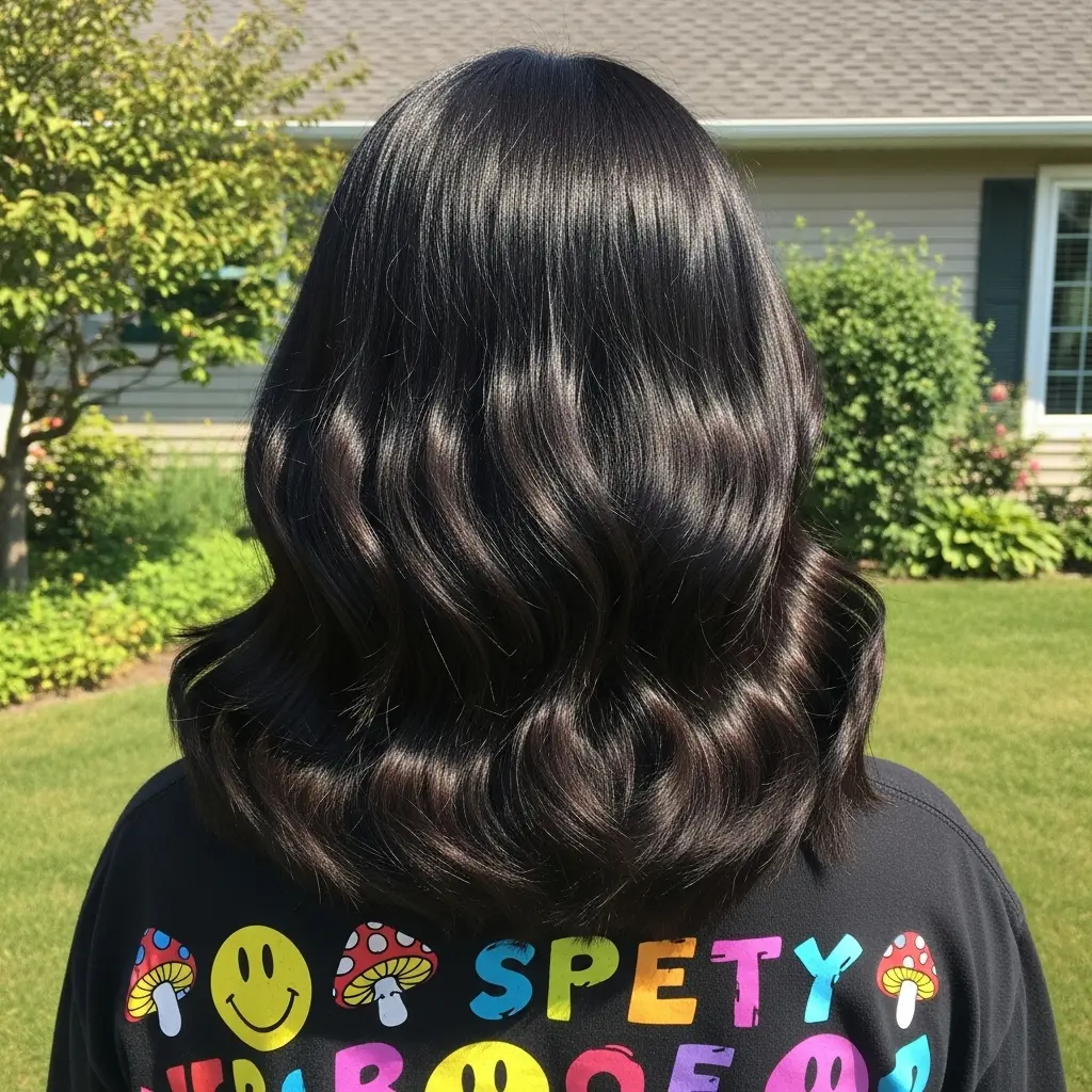 #5 Mid-Length V Haircut with Bumped Ends