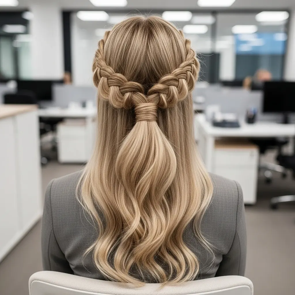 #7 Braided Work Hairstyle for Long Hair