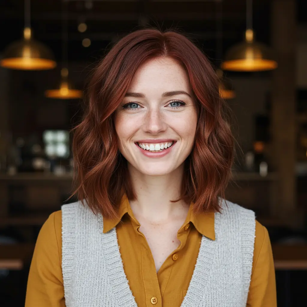 #8 Shoulder Length Cut With Blended Layers