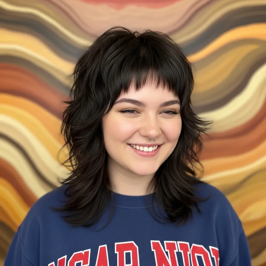 #1 Choppy See-Through Bangs