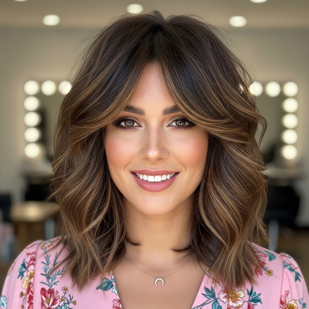 #10 Effortless Mid-Length Shag with Fringe