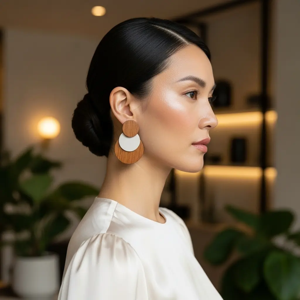 #15 Low Knot with Center Part