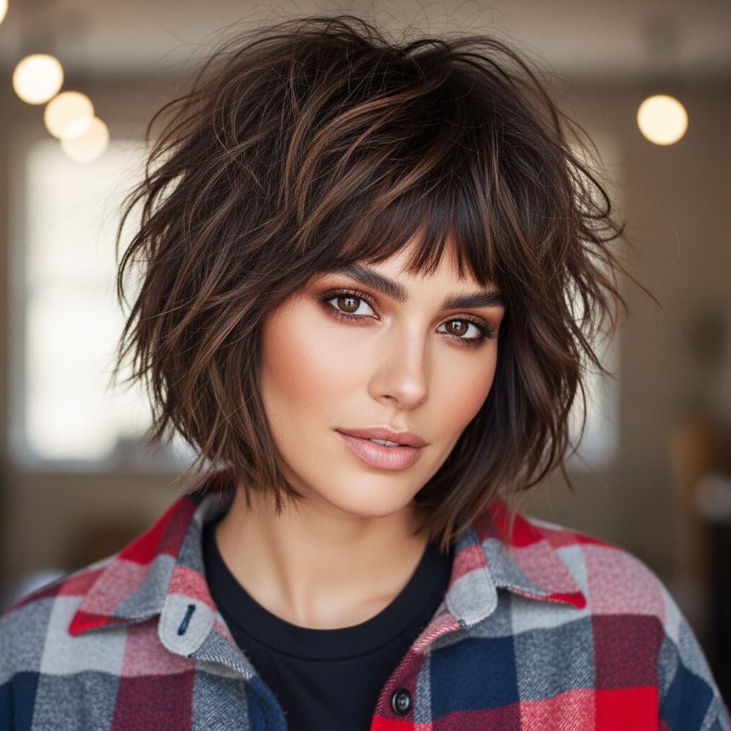#15 Low-Maintenance Shaggy Bob
