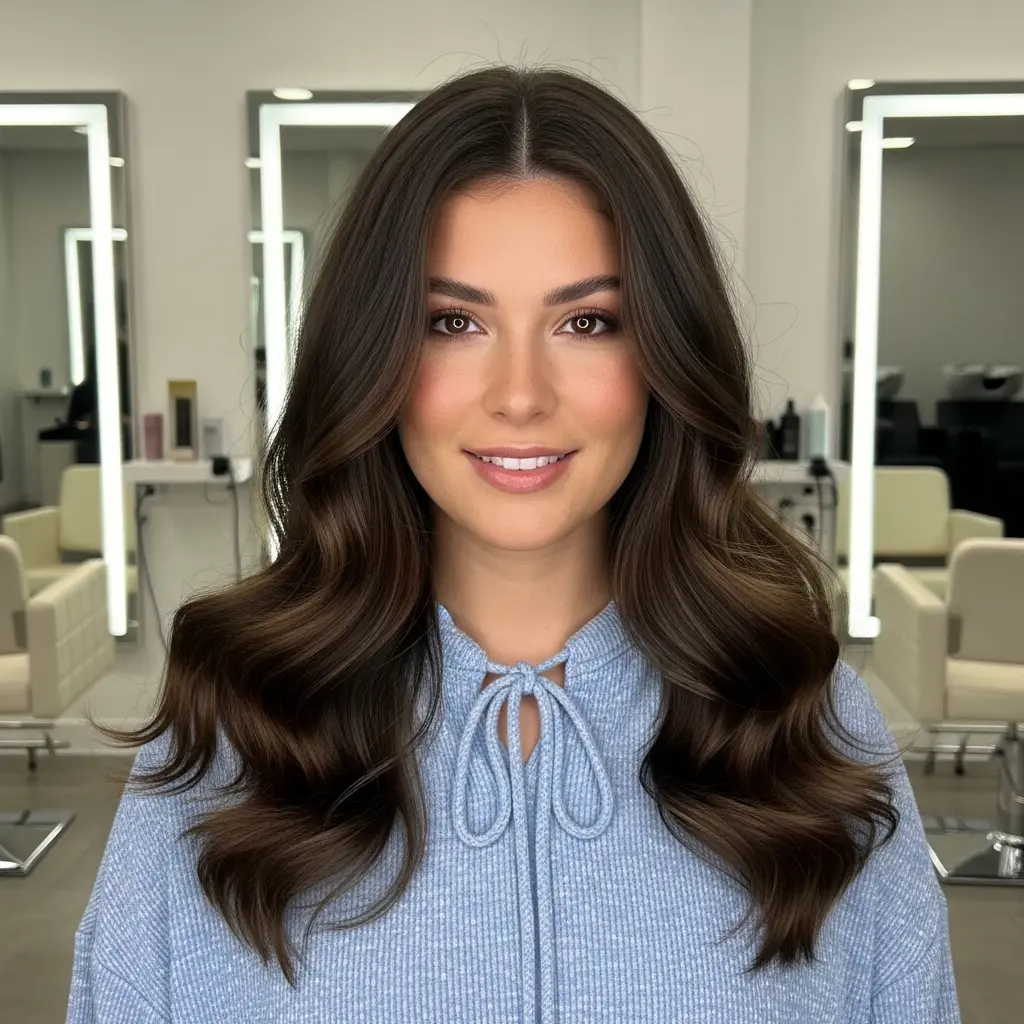 #16 Long Dark Chocolate Hairstyle