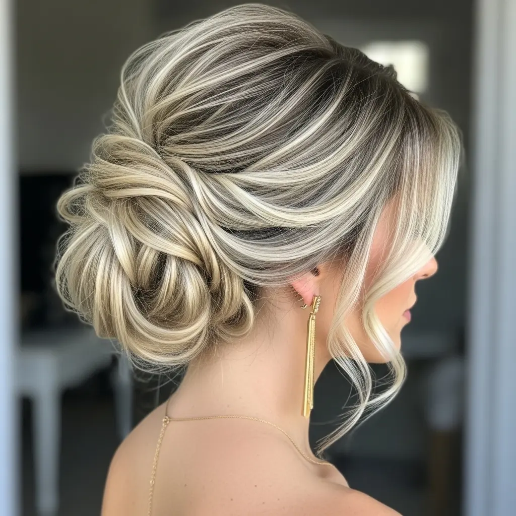 #16 Romantic Contrast Updo