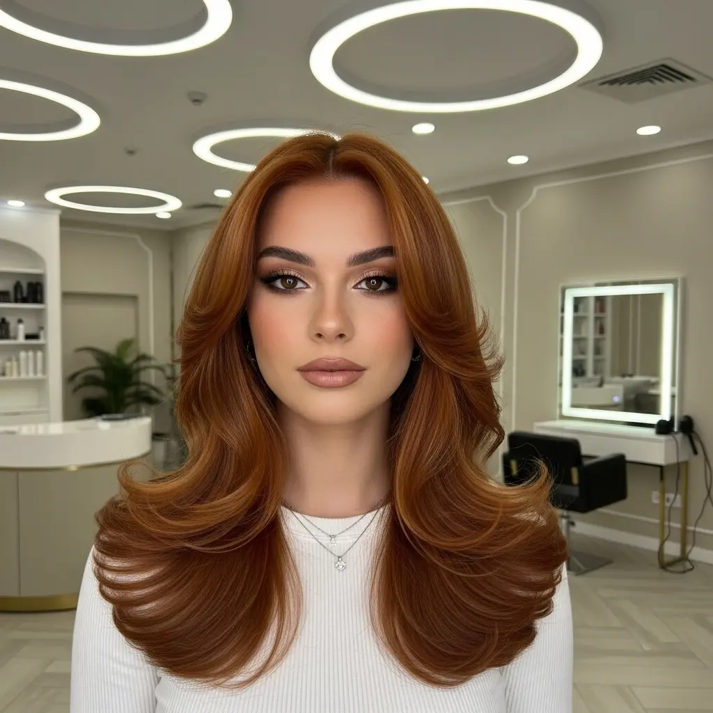 #3 Voluminous Long Brown Hair with Soft Layers