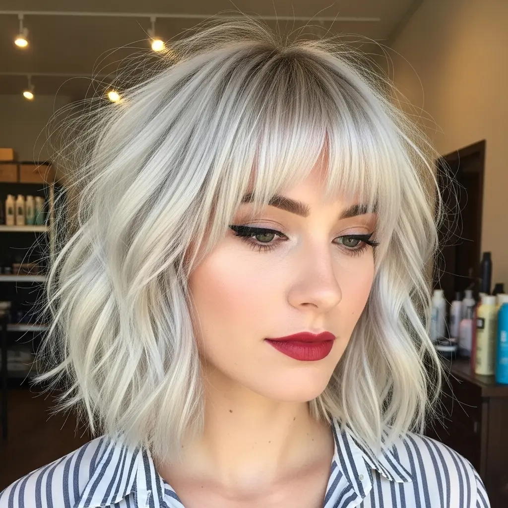 #4 Curtain Fringe on a Bob