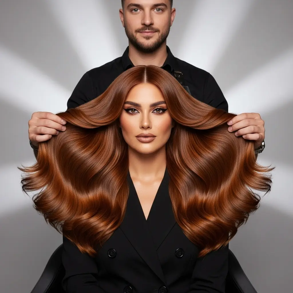 #4 Long Wavy Brunette Hair with Layers