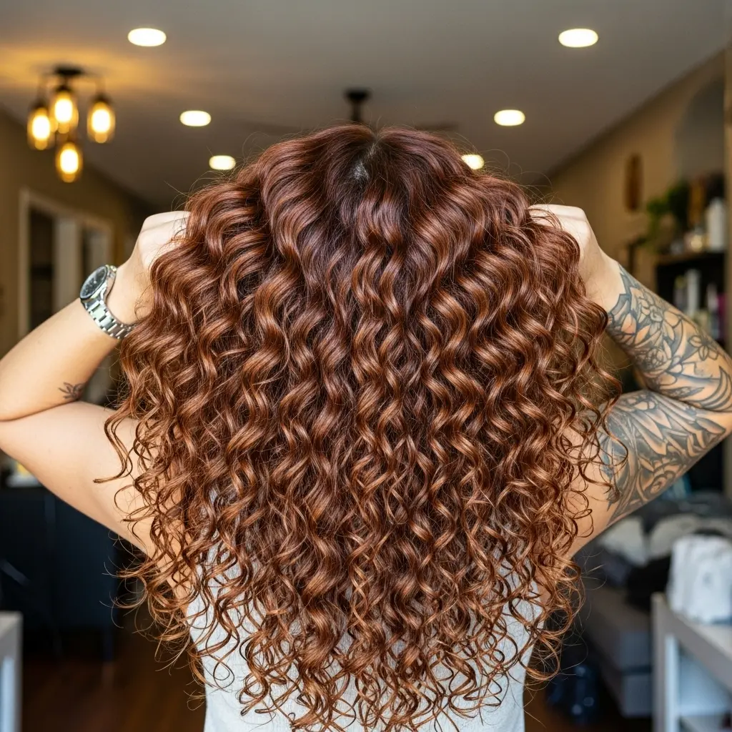 #5 Bouncy Curly Hairstyle for Brown Hair