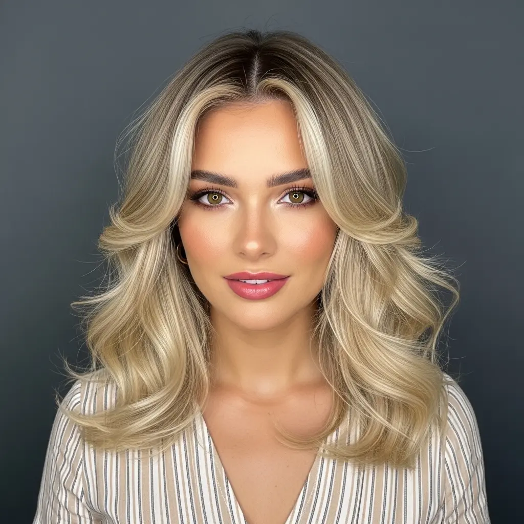 #6 Gorgeous Blonde Foiled Thick Hair