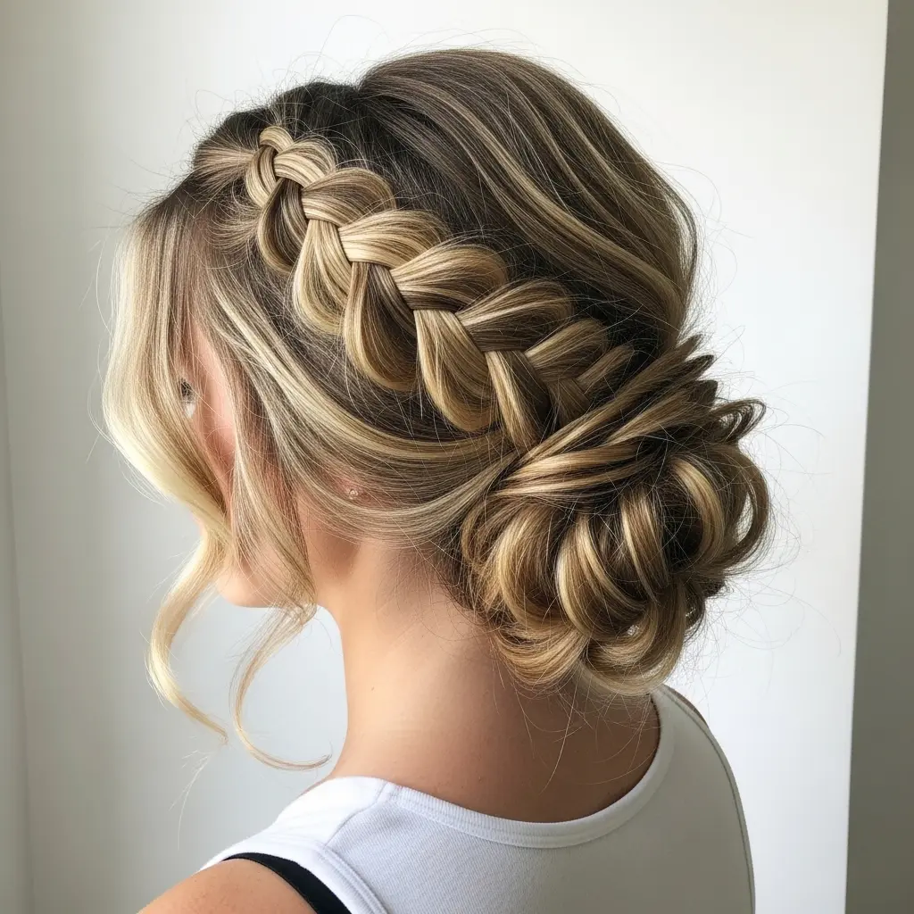 #8 Simple Braid Updo