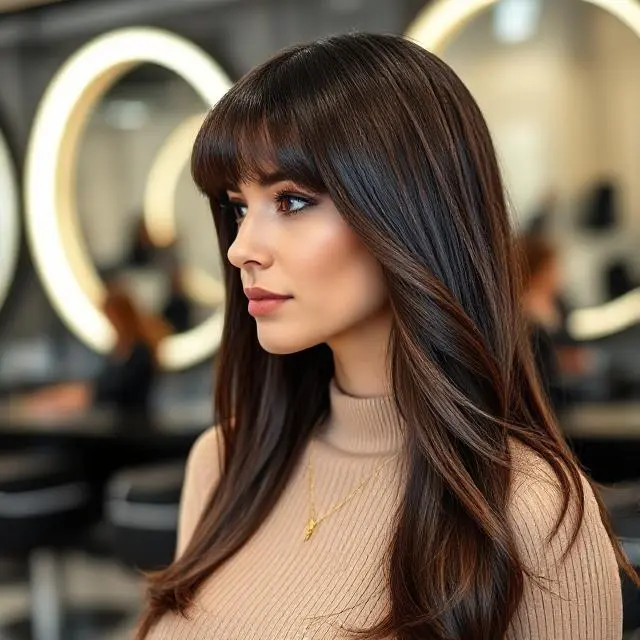 #8 Messy & Layered Feathered Hairstyle