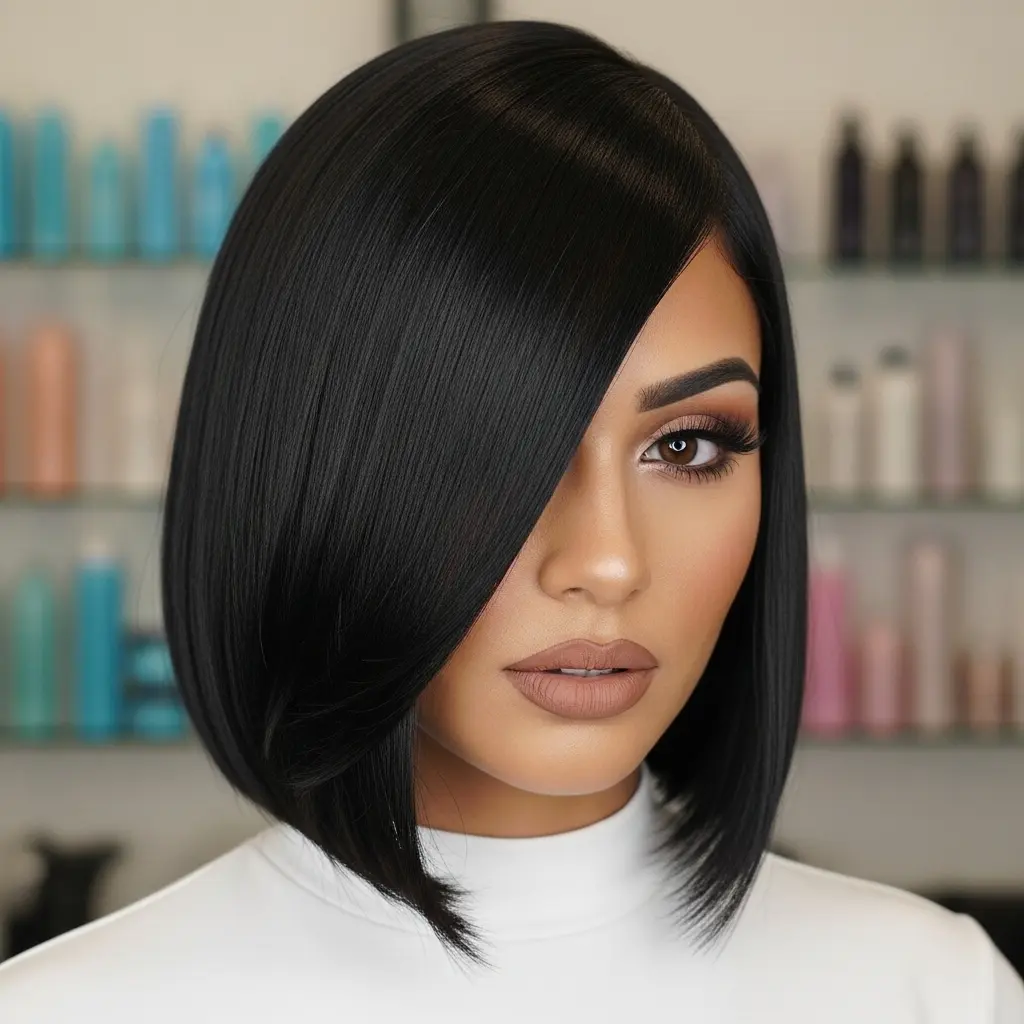 #1 Deep Side Part Fringe