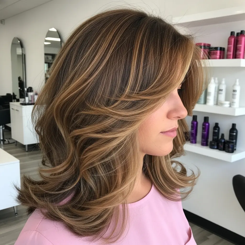 #13 Medium Layered Hair With Volume