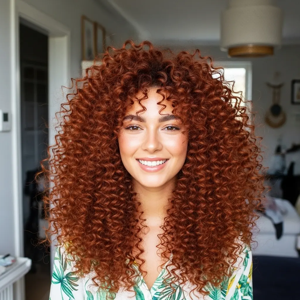 #14 Tousled Layers for Thick Curls