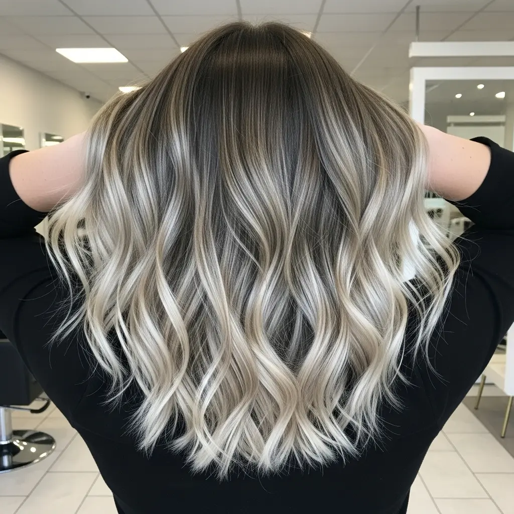 #16 Medium Dark-Rooted Mushroom Blonde Hair