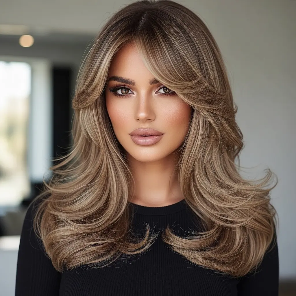 #2 Gorgeous Bangs with Long Layers