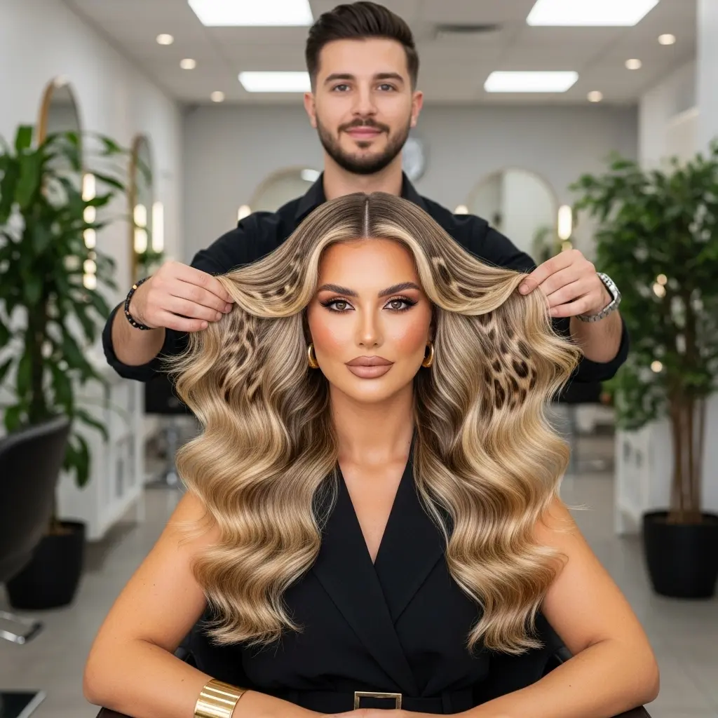 #3 Leopard Print Blonde Waves