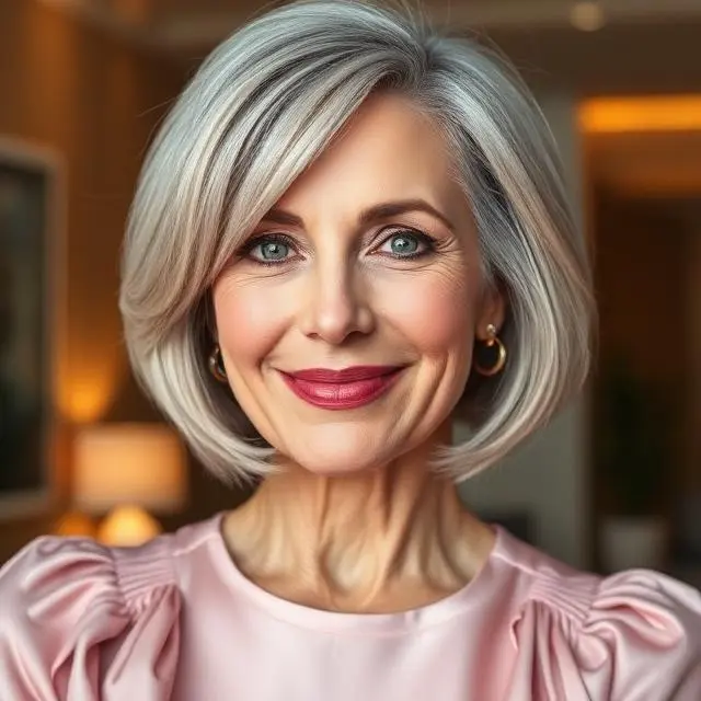 #6 Asymmetrical Cut with Chic Bangs