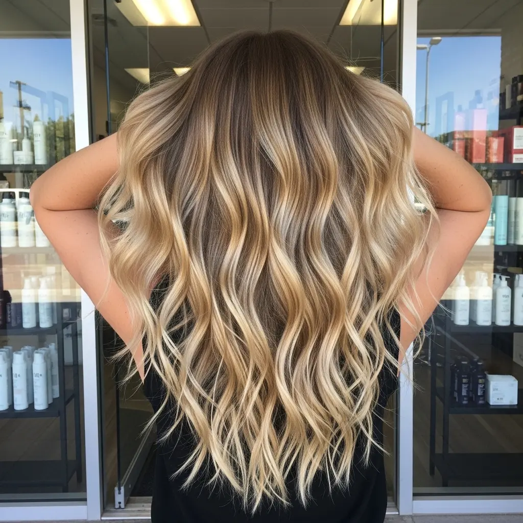 #8 Waist-Length Blonde Beach Curls