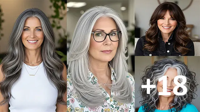 18 Long Hairstyles for Women Over 60 That Add Instant Volume