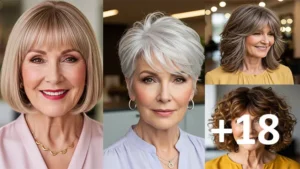 18 Bangs Ideas For Ladies Over 50 for a Fresh Style Boost