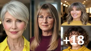 18 Hairstyles with Bangs for Women Over 50 That Wow