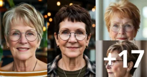 17 Pixie Cuts For Women Over 70 with Glasses That Flatter
