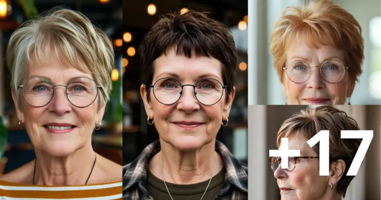 17 Pixie Cuts For Women Over 70 with Glasses That Flatter
