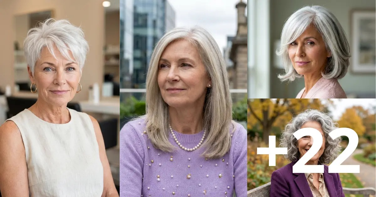 22 Hair Ideas For Women Over 50 with Gray Hair