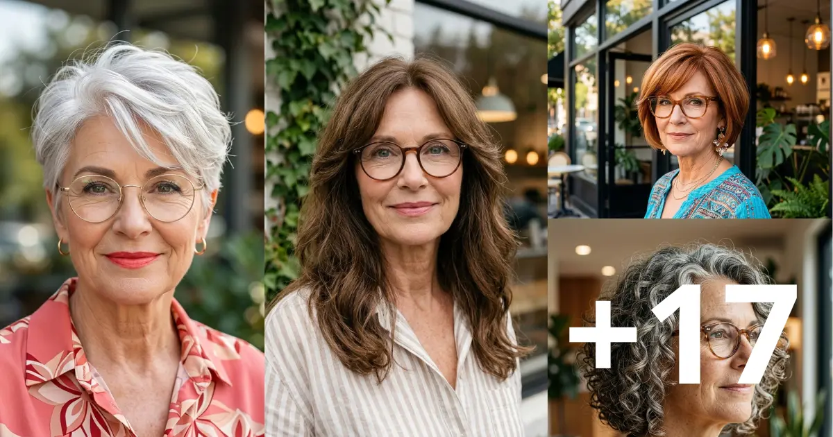 17 Best Hairstyles for Women Over 60 with Glasses